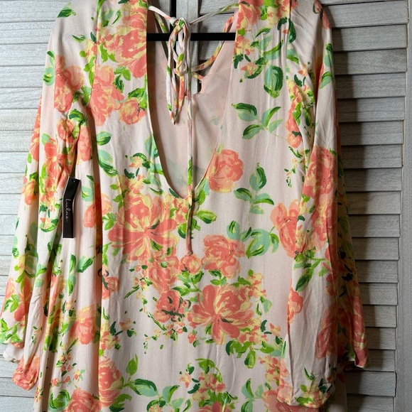 Lulu’s Floral Print Mini Dress. NWT. Size Large - Picture 4 of 11